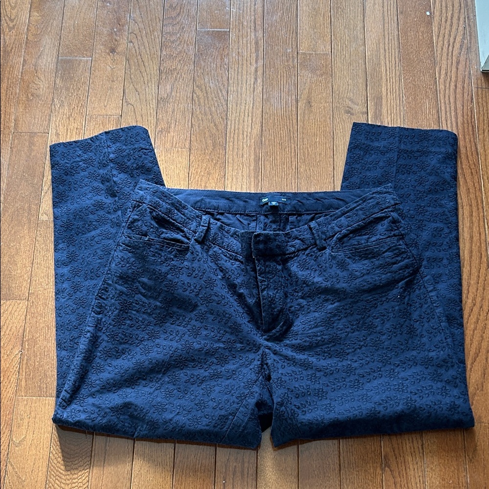 GAP Midnight Blue Embroidered Pants